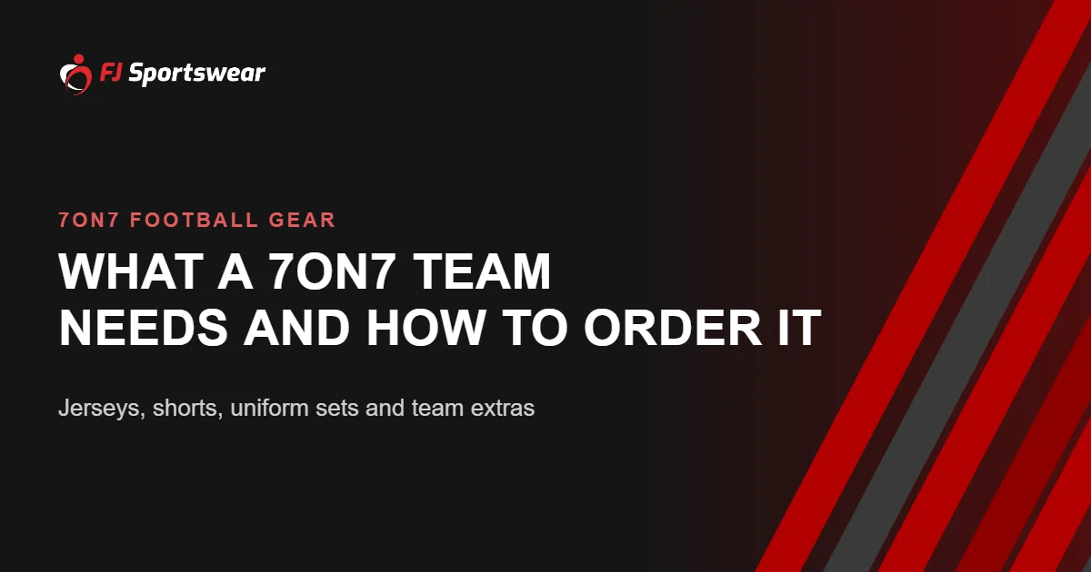 7on7 football gear – custom 7v7 jerseys, shorts and uniform sets for travel teams, tournaments and academies