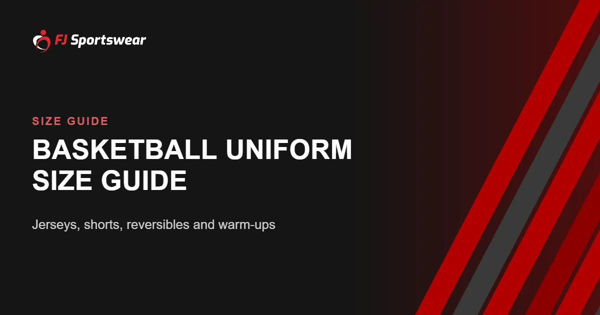 Basketball uniform size guide – how to size jerseys, shorts and reversibles for your team