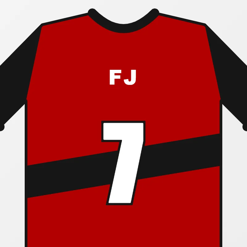 Close-up of custom 7v7 Football Jerseys design details