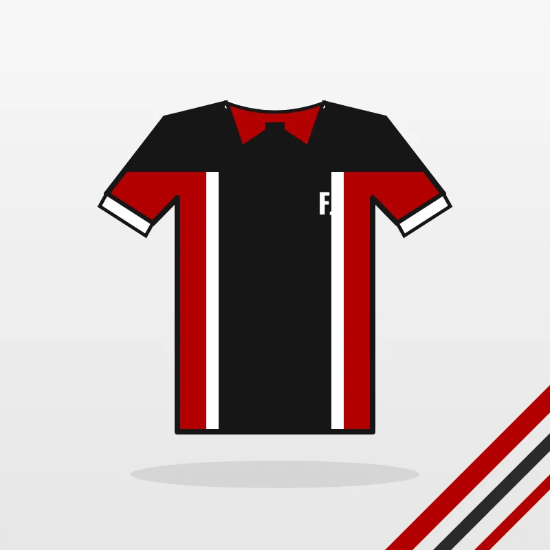 Archery Polo Shirts design in black and red – FJ Sportswear