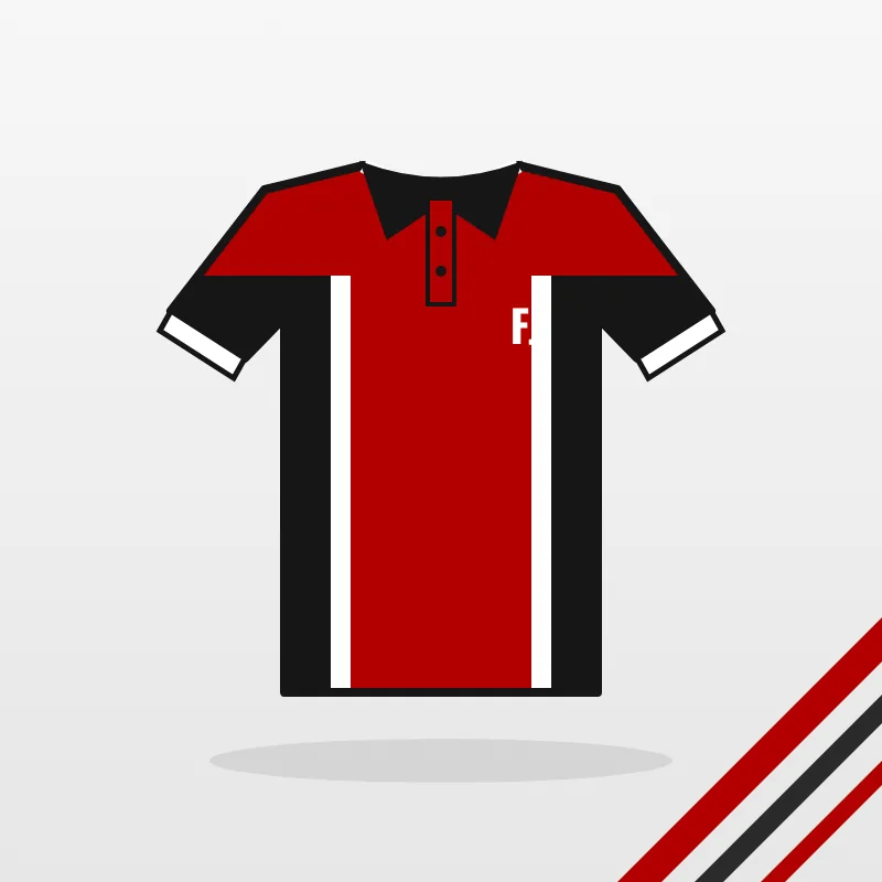 Archery Polo Shirts design in red and black – FJ Sportswear