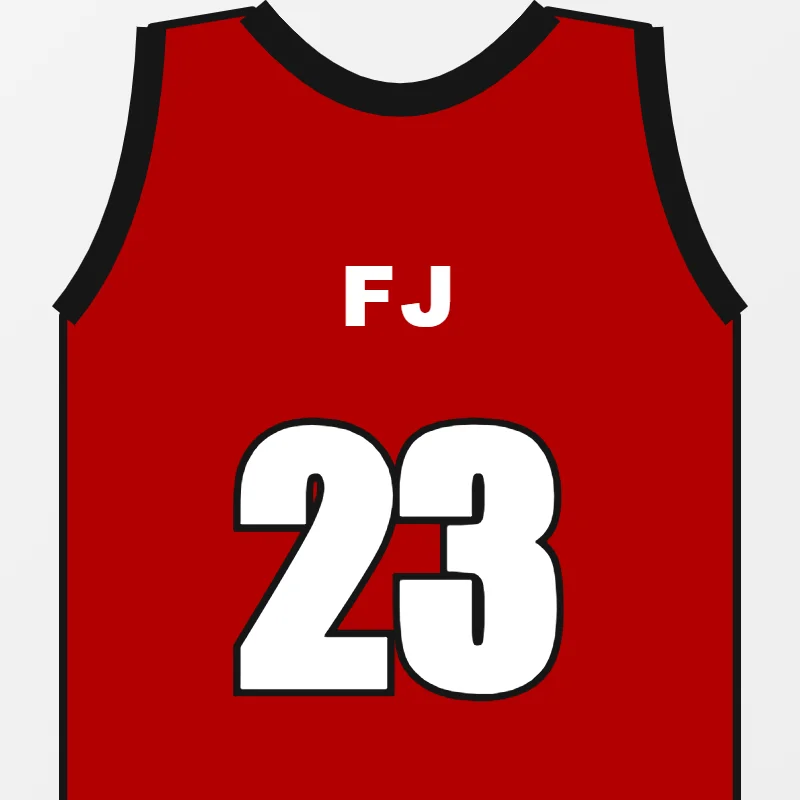Close-up of custom Basketball Uniforms design details