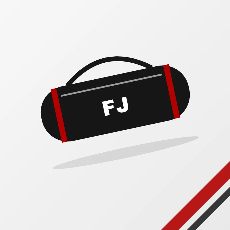 Bat Bags in a black and red colourway