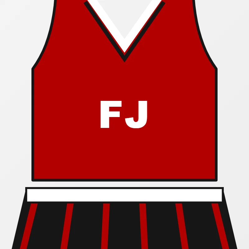 Close-up of custom Cheer Uniforms design details