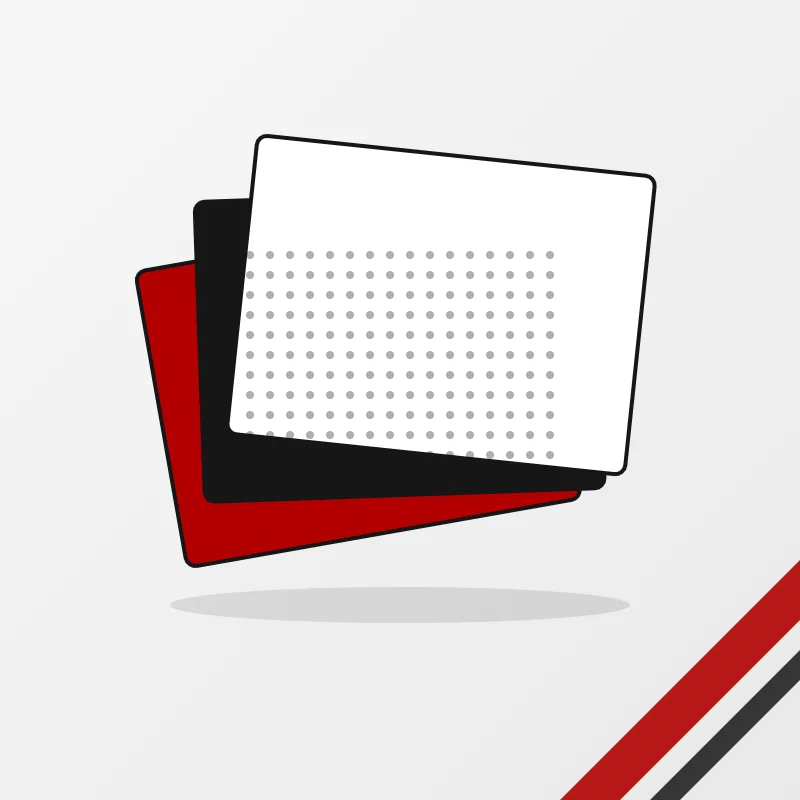 Color Options for Custom Sportswear in a black and red colourway