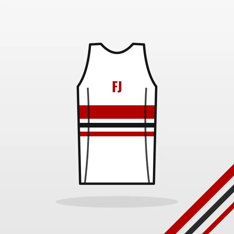 Compression Shirts design in white and red – FJ Sportswear