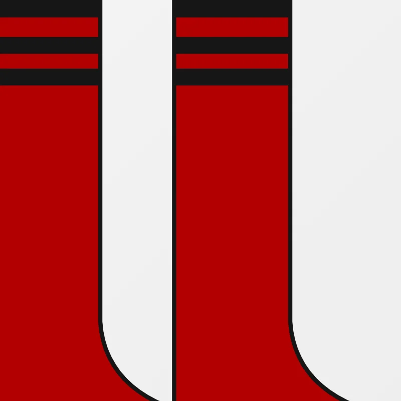 Close-up of custom Crew Socks design details