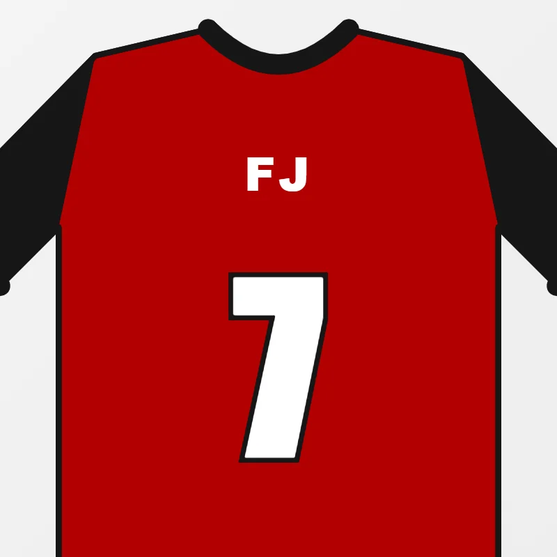 Close-up of custom Crew & V-Neck Baseball Jerseys design details