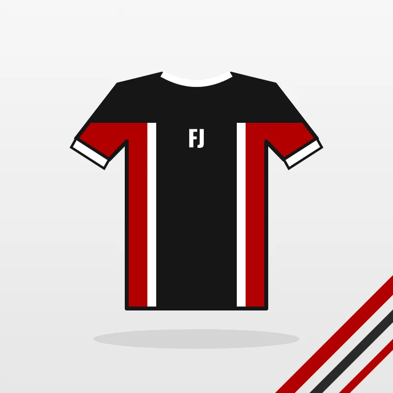 Cricket Training Wear design in black and red – FJ Sportswear
