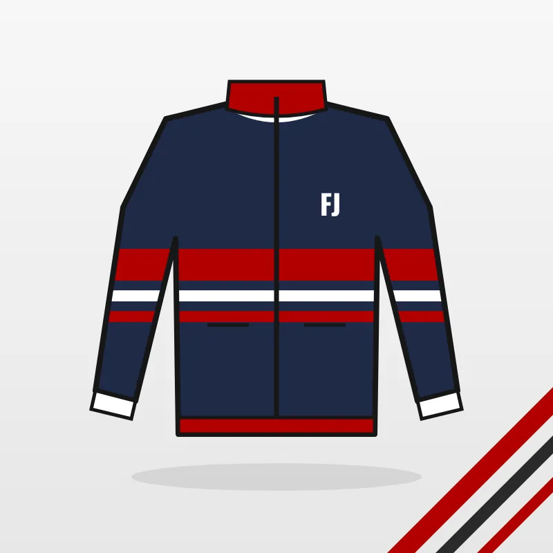 Esports Jackets design in navy and red – FJ Sportswear