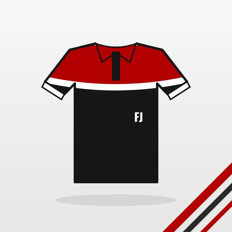 Esports Polo Shirts design in black and red – FJ Sportswear