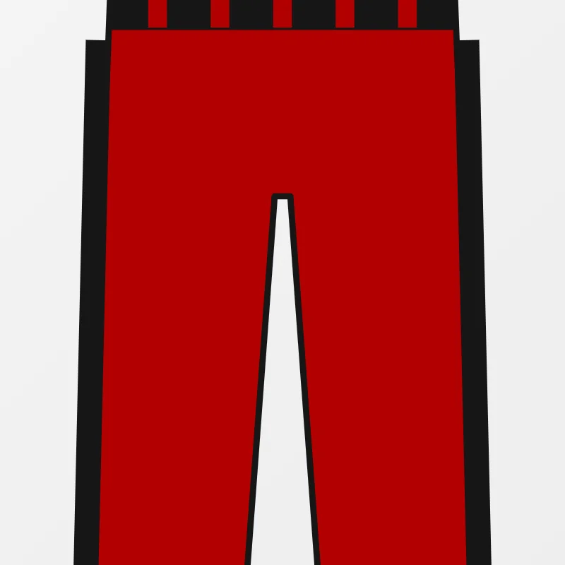 Close-up of custom Football Pants design details