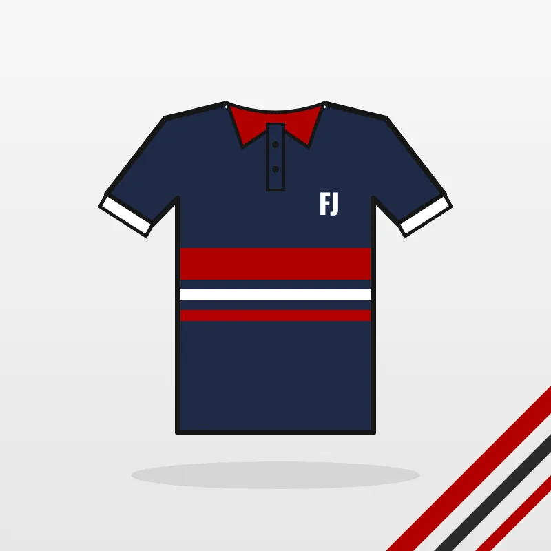 Golf Polo Shirts design in navy and red – FJ Sportswear