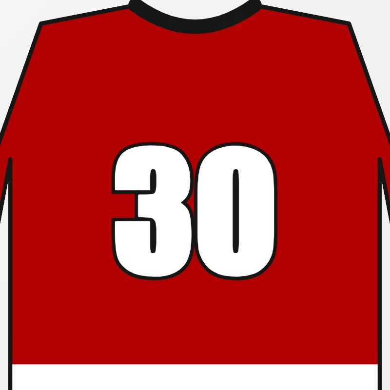Close-up of custom Hockey Goalie Jerseys design details