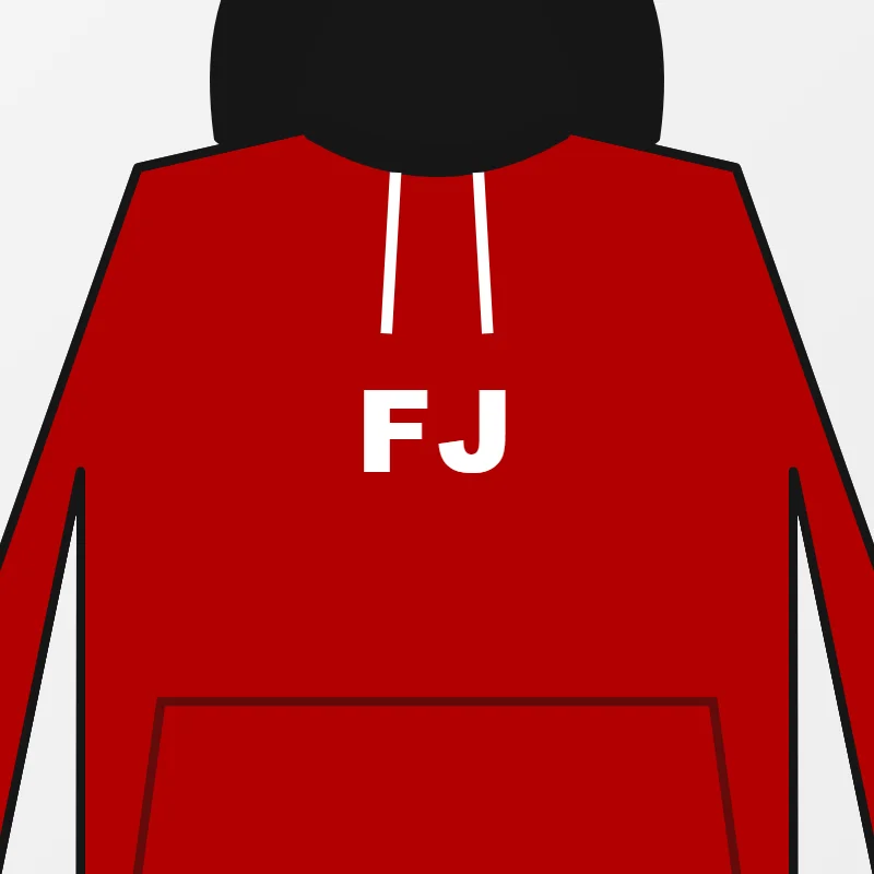 Close-up of custom Hoodies design details