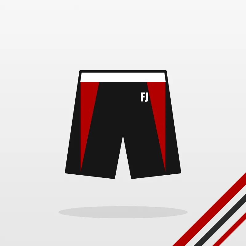 Lacrosse Shorts design in black and red – FJ Sportswear