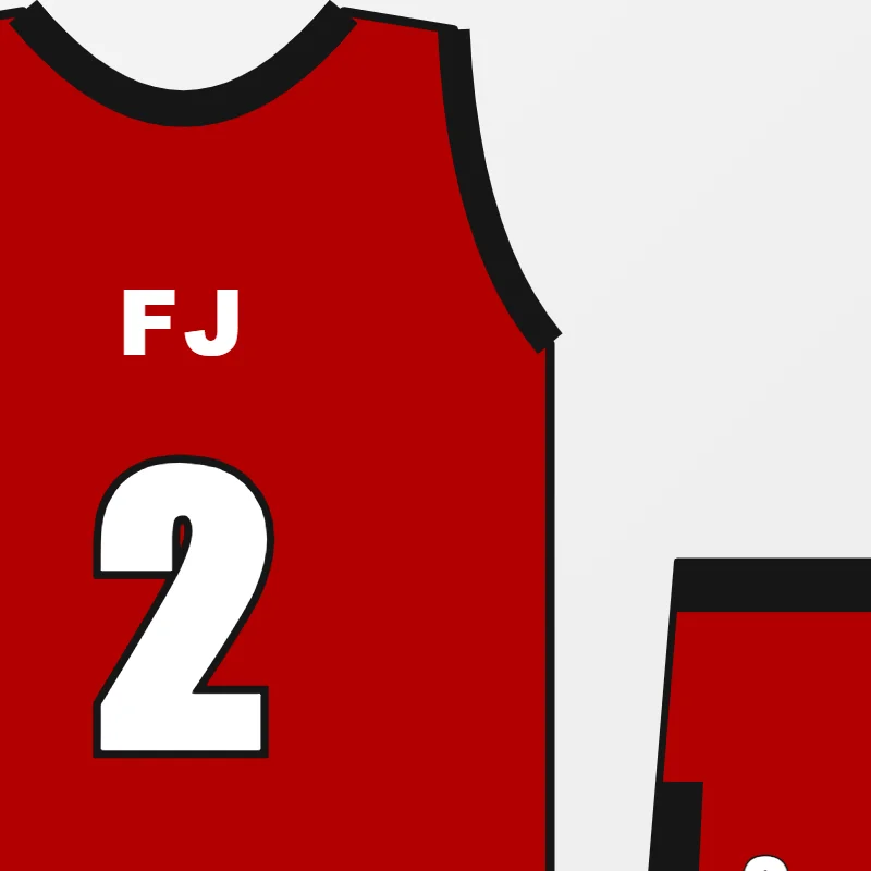 Close-up of custom Lacrosse Uniforms design details