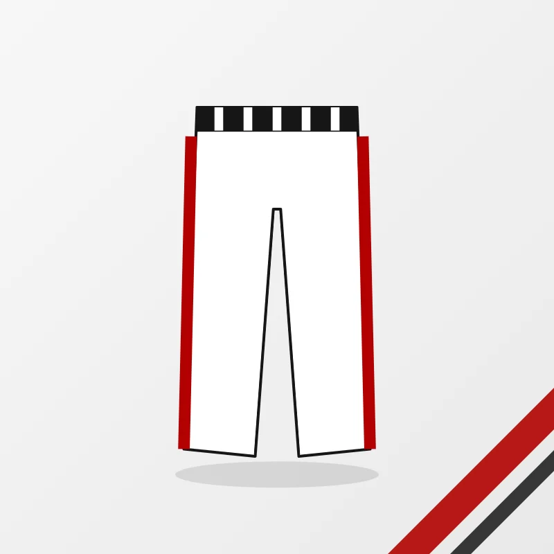 Men's Joggers in a white, red and black colourway