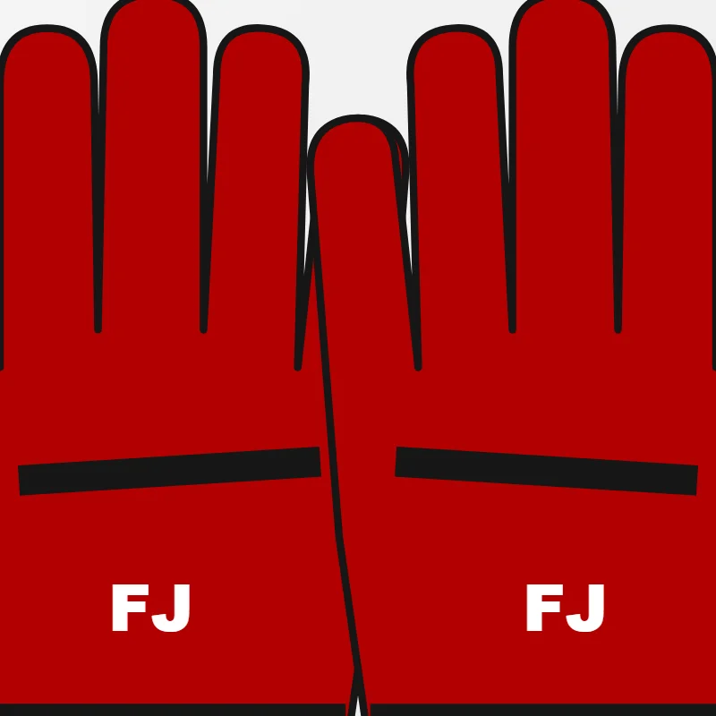 Close-up of custom Motocross Gloves design details