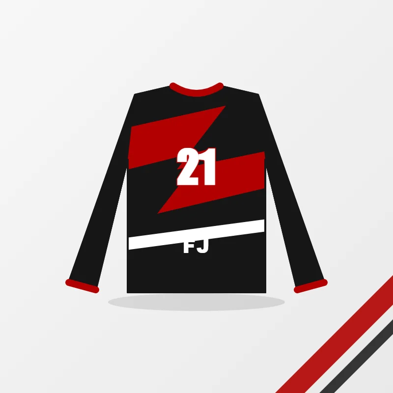 Motocross Jerseys in a black and red colourway