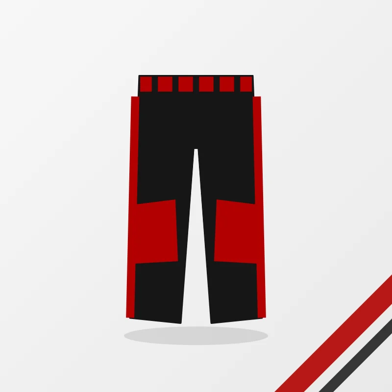 Motocross Pants in a black and red colourway
