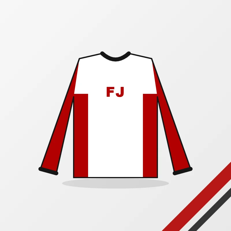 Rash Guards in a white, red and black colourway