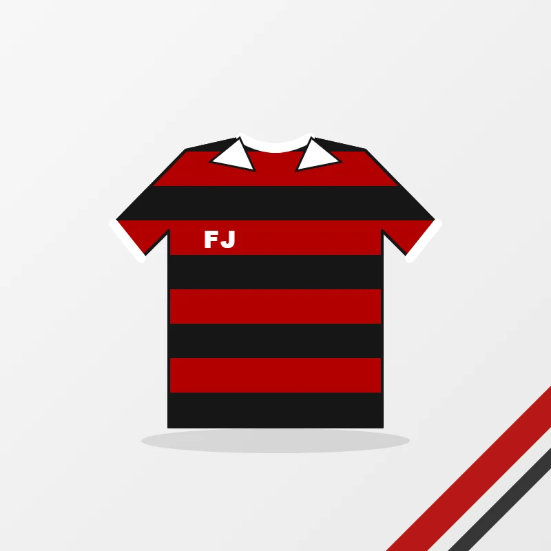 Rugby Kits – custom design in red and black, made to order by FJ Sportswear