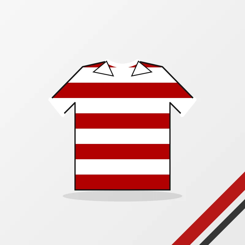 Rugby Kits in a white, red and black colourway