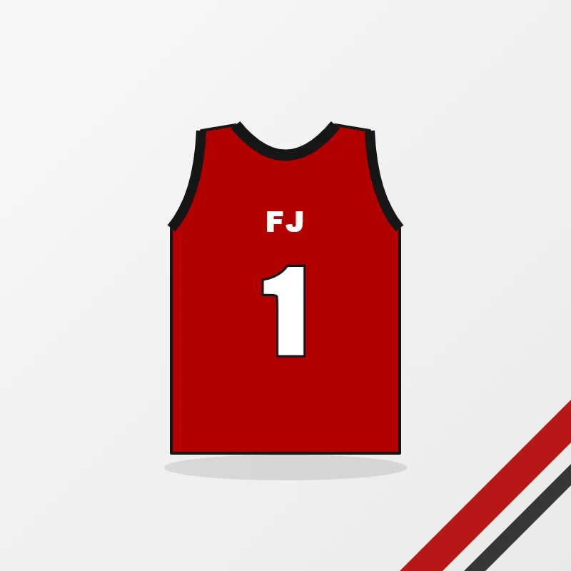 Soccer Training Bibs – custom design in red and black, made to order by FJ Sportswear