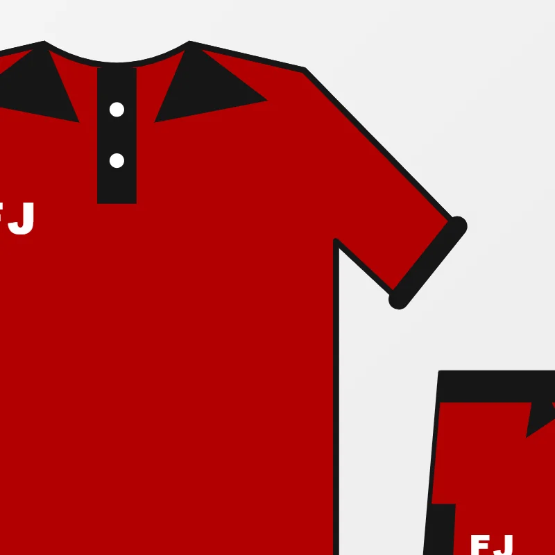 Close-up of custom Tennis Apparel design details