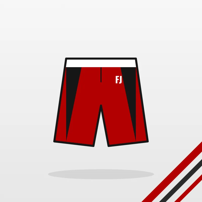 Track Shorts design in red and black – FJ Sportswear