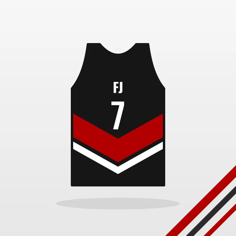 Track Singlets design in black and red – FJ Sportswear