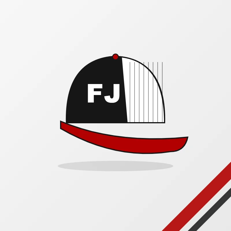 Trucker Hats in a black and red colourway