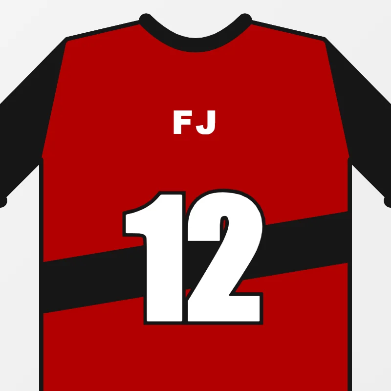 Close-up of custom Women's & Girls' Flag Football Uniforms design details
