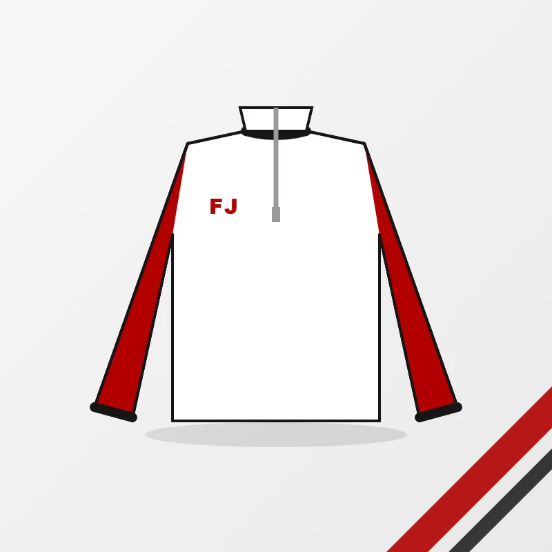 Women's Pullovers in a white, red and black colourway