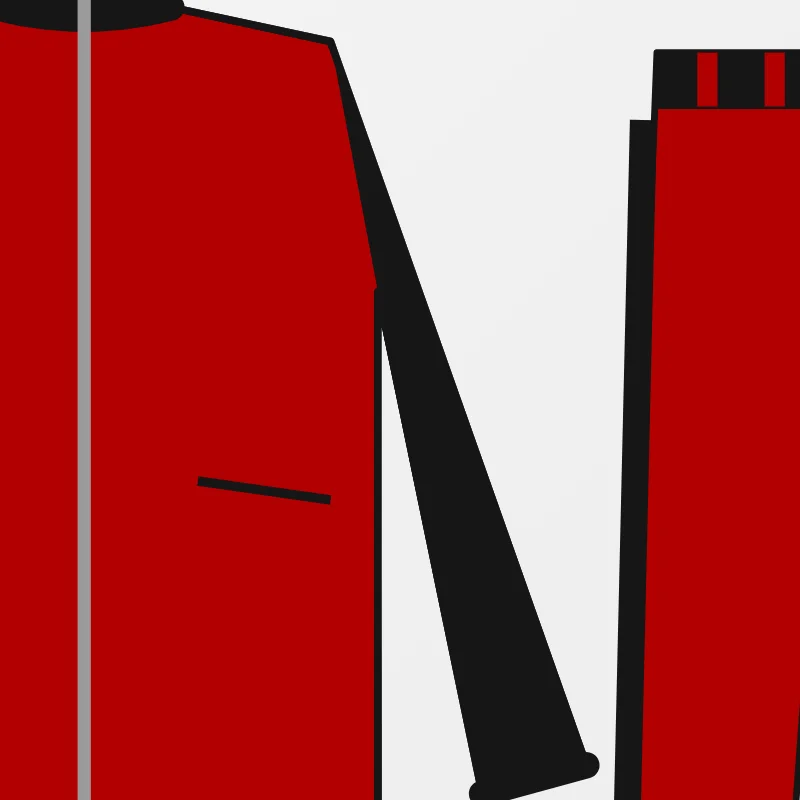 Close-up of custom Women's Tracksuits design details