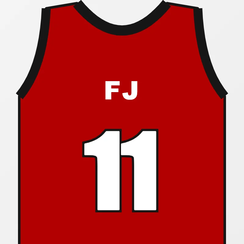 Close-up of custom Youth & Women's Basketball Uniforms design details