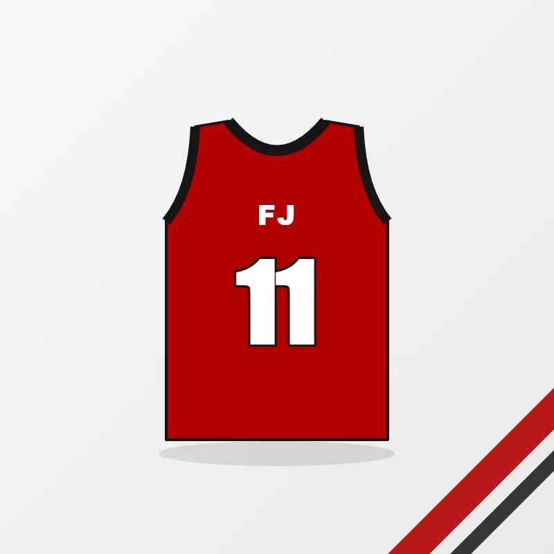 Youth & Women's Basketball Uniforms – custom design in red and black, made to order by FJ Sportswear