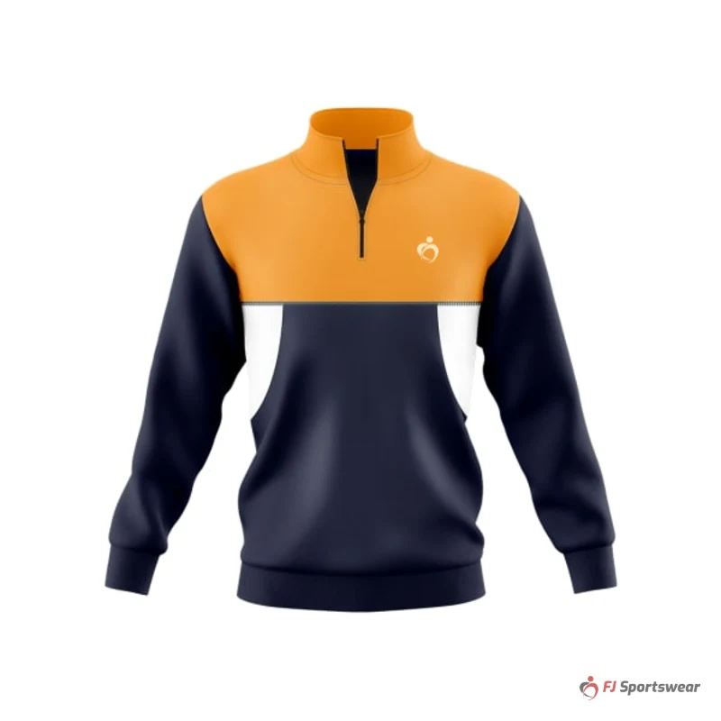Elite Quarter Zip Jacket – custom quarter zip pullovers made to order by FJ Sportswear, Sialkot