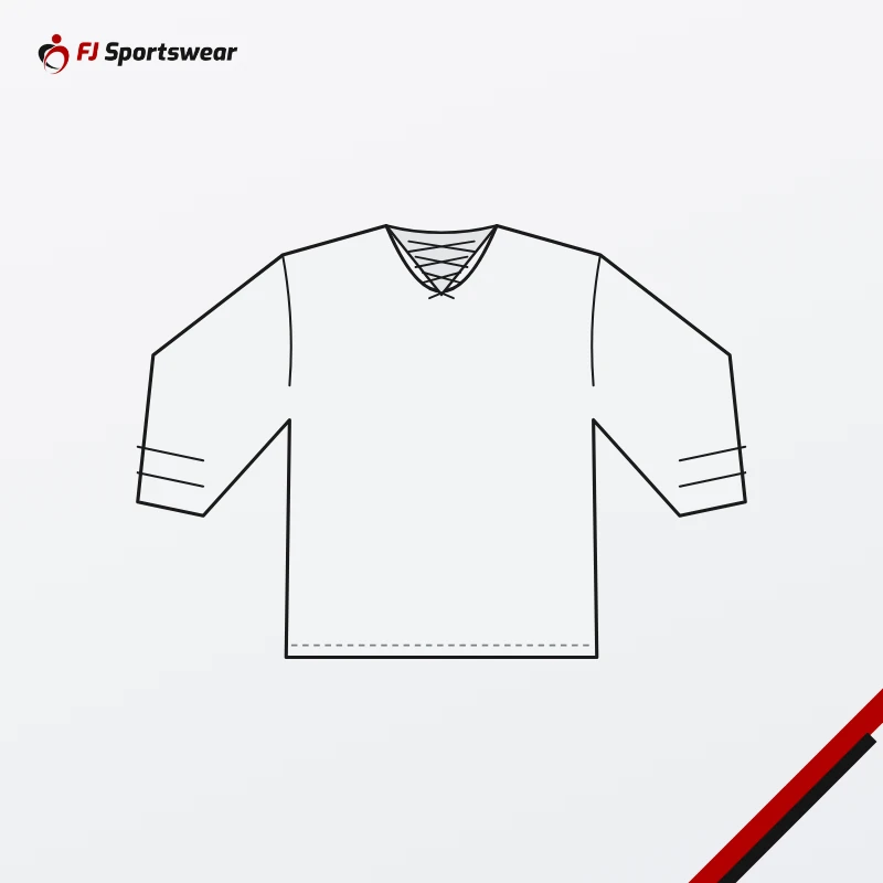 Custom Laced Hockey Goalie Jerseys by FJ Sportswear: men’s sizes