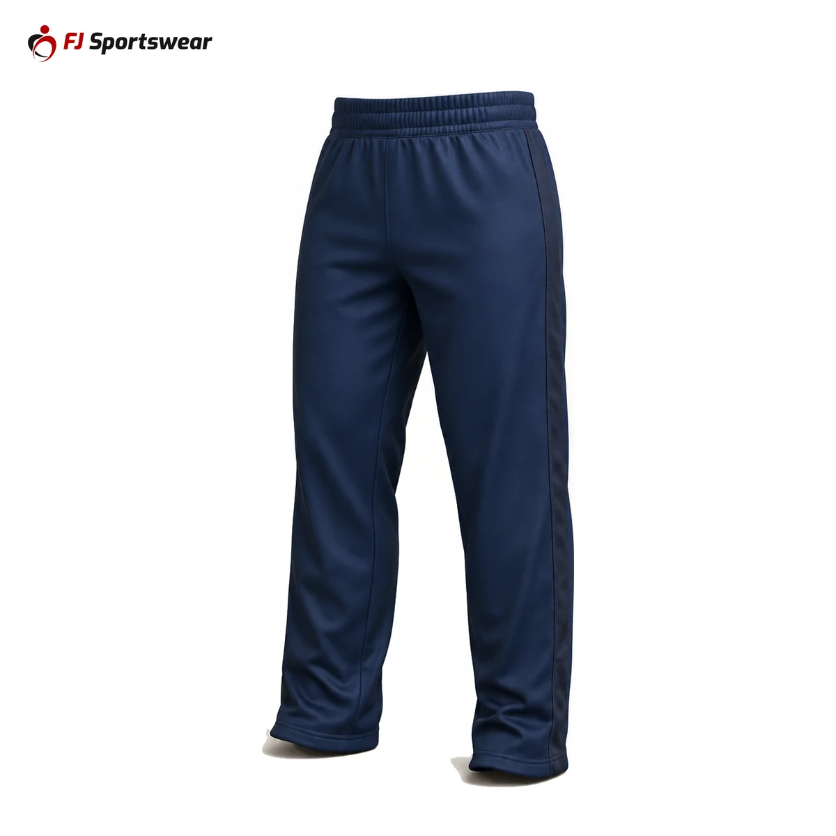Navy tear-away warm-up pants – custom made by FJ Sportswear in Sialkot