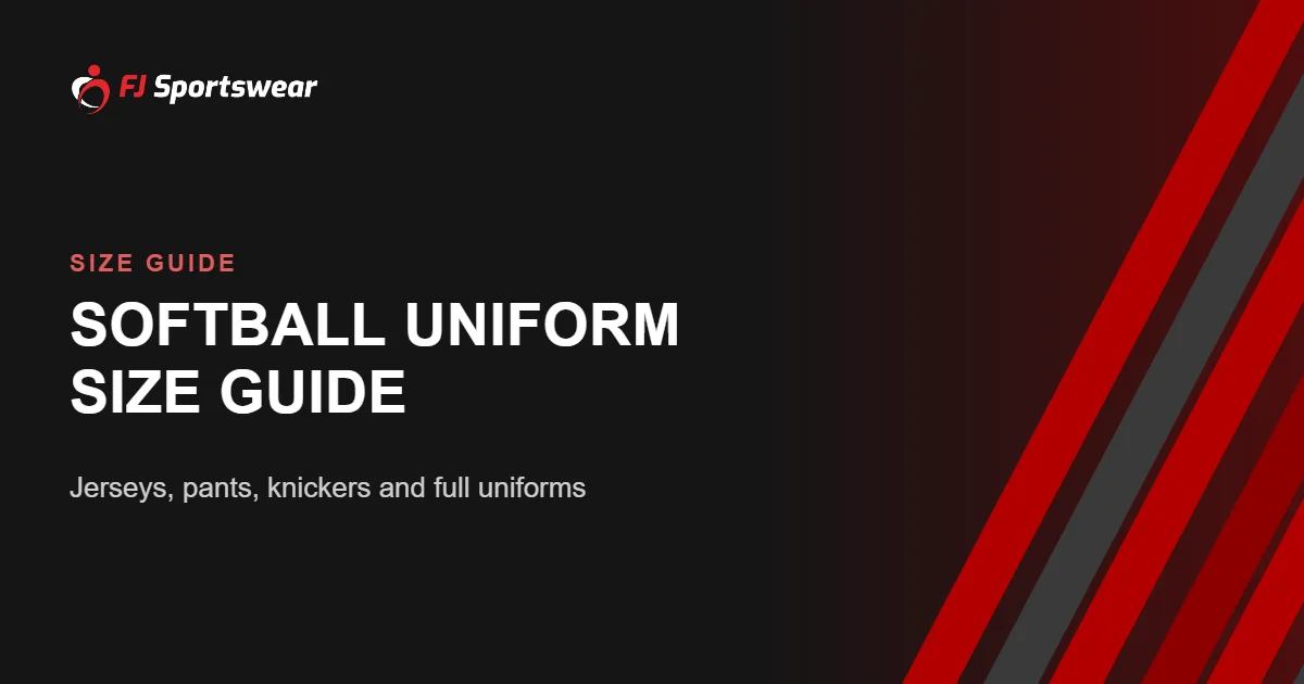 Softball uniform size guide – how to size softball jerseys, pants and knickers for your team